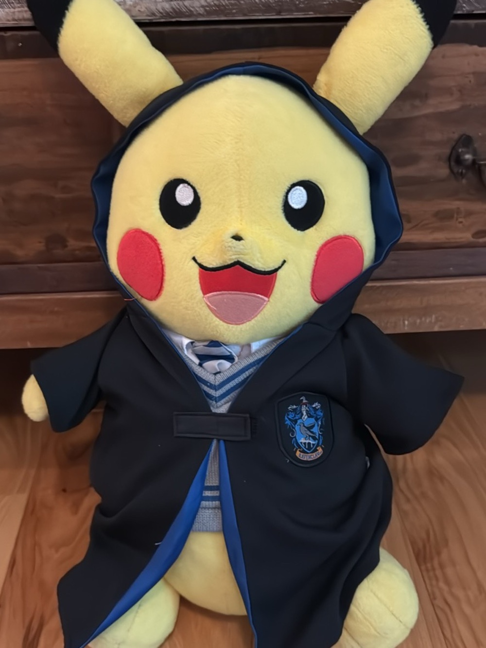 Build-A-Bear Yellow Pikachu in Blue Wizard Robe